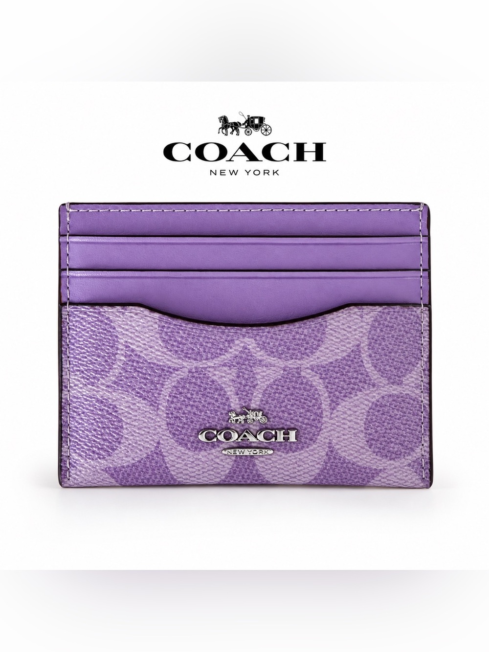 COACH SLIM ID CARD CASE / WALLET IN SIGNATURE CANVAS